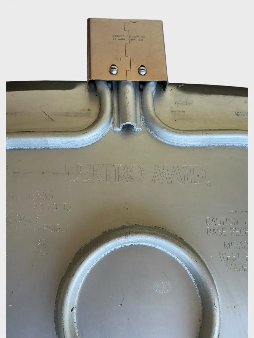 West Bend Lektro Vintage Maid Electric Skillet Serving Tray Manual Thermoplug